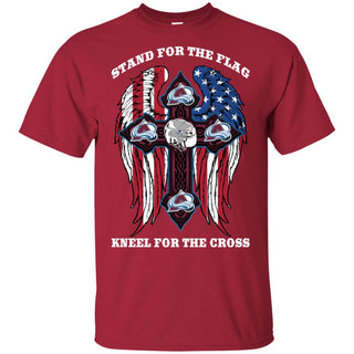 Stand For The Flag Kneel For The Cross Colorado Avalanche Tshirt