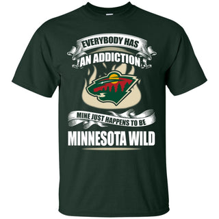 Has An Addiction Mine Just Happens To Be Minnesota Wild Tshirt