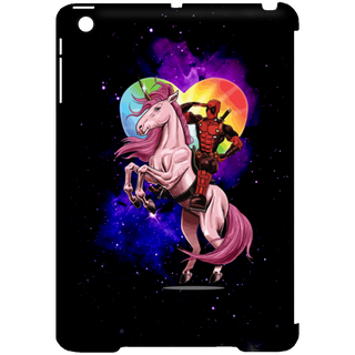 Deadpool On An Unicorn Tablet Covers