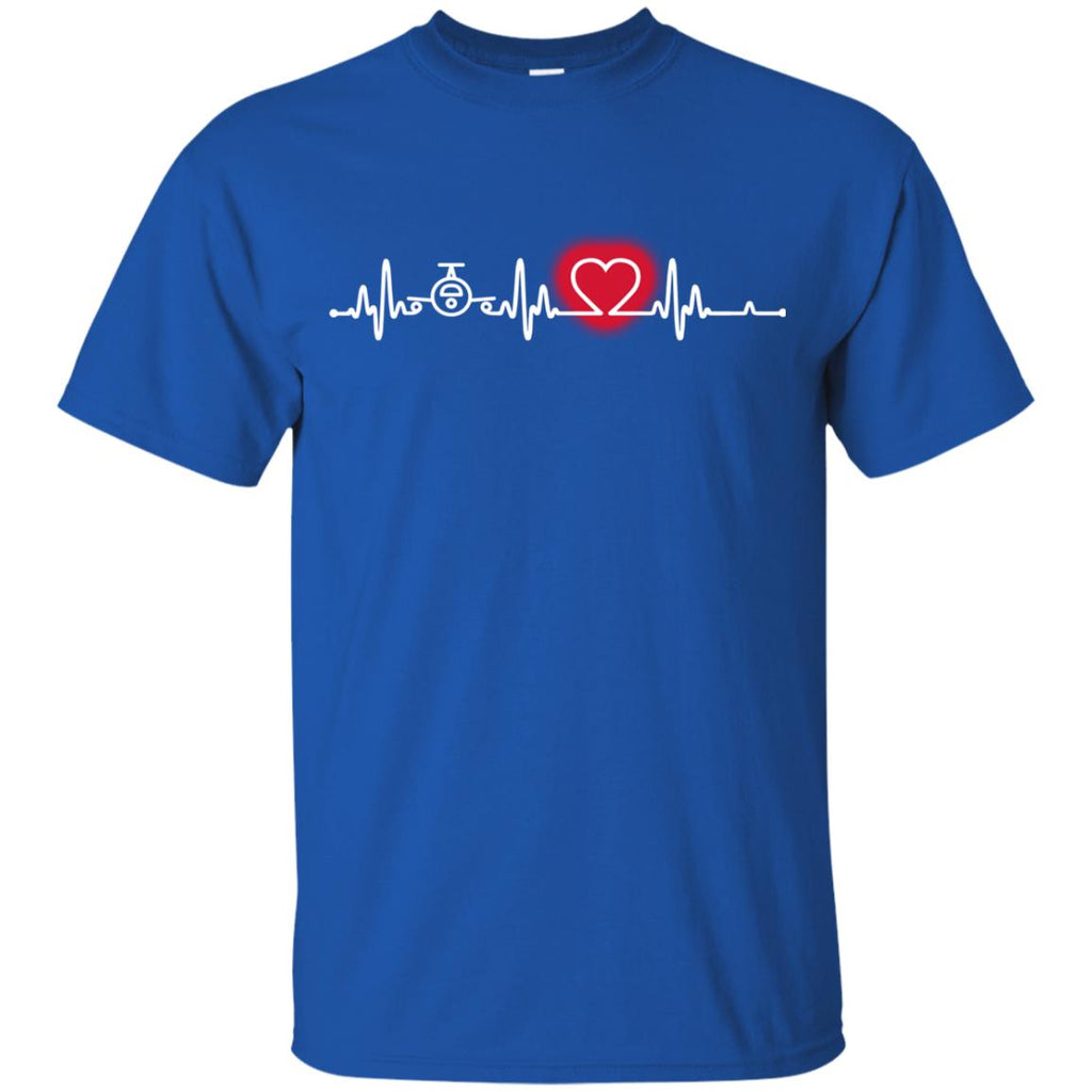 Heart Beat Red Pilot Tshirt For Lover