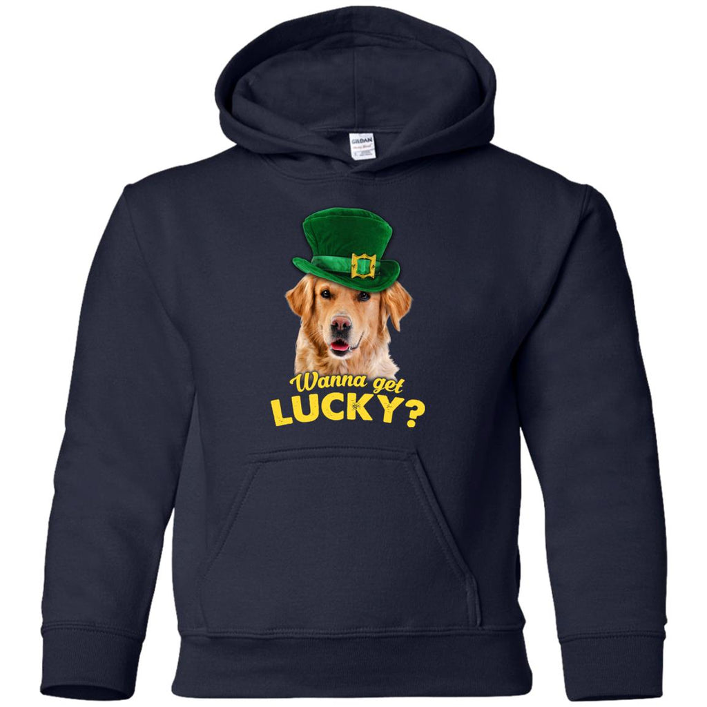 Funny Labrador Tshirt Wanna Get Lucky St. Patrick's Day Lab Dog Gift