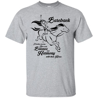 Bareback Tshirt For Horse Lovers As Equestrian Gift Shirt
