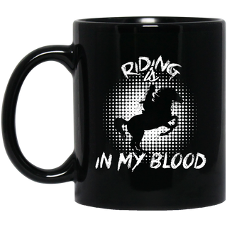 Riding Is In My Blood Girl Horse Mugs