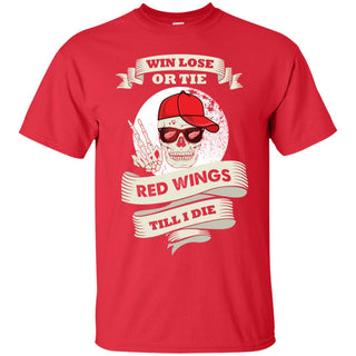 Cute Skull Say Hi Detroit Red Wings Tshirt For Fans