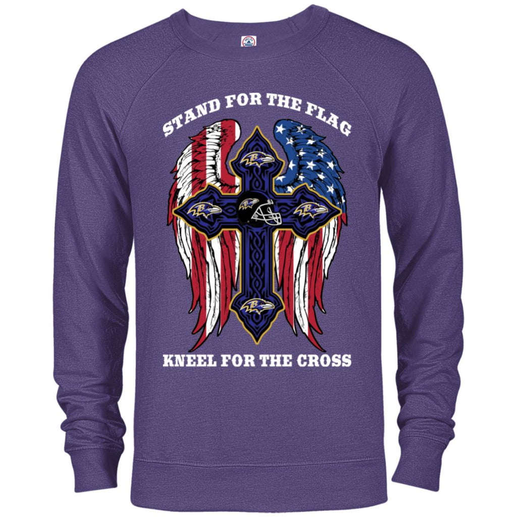 Stand For The Flag Kneel For The Cross Baltimore Ravens Tshirt