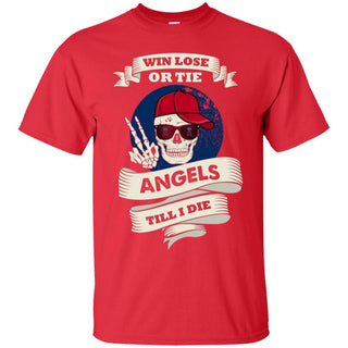 Cute Skull Say Hi Los Angeles Angels Tshirt For Fans