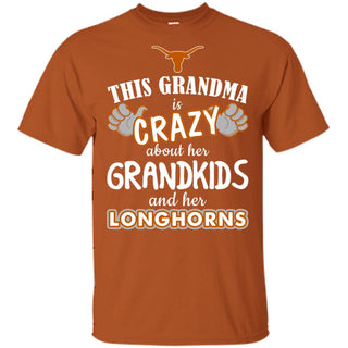 Grandma Is Crazy About Her Grandkids And Her Texas Longhorns Tshirt