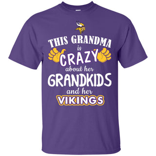 This Grandma Is Crazy About Her Grandkids And Her Minnesota Vikings T Shirt