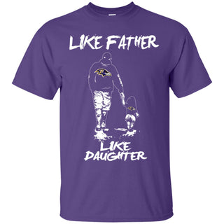 Great Like Father Like Daughter Baltimore Ravens Tshirt For Fans