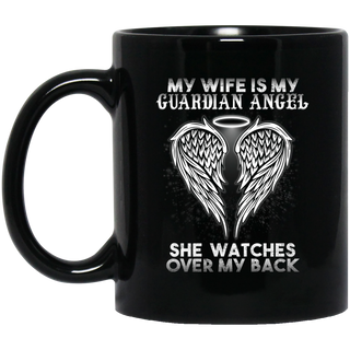 My Wife Is My Guardian Angel Mugs