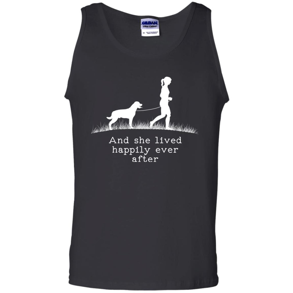 Rottweiler And She Lived Happily Dog Tshirt