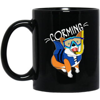 Sun - Wind - Beach And Corming Pattern Corgi Mugs