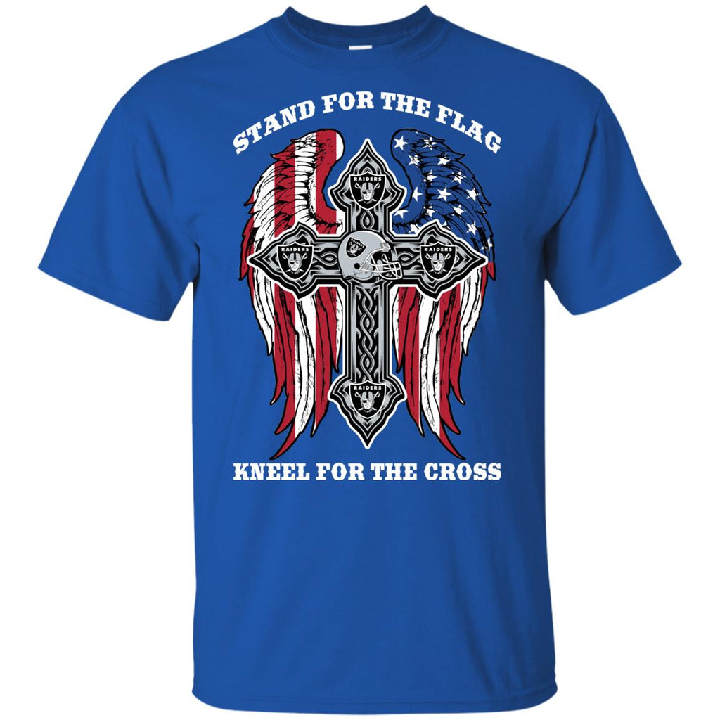 Stand For The Flag Kneel For The Cross Oakland Raiders Tshirt