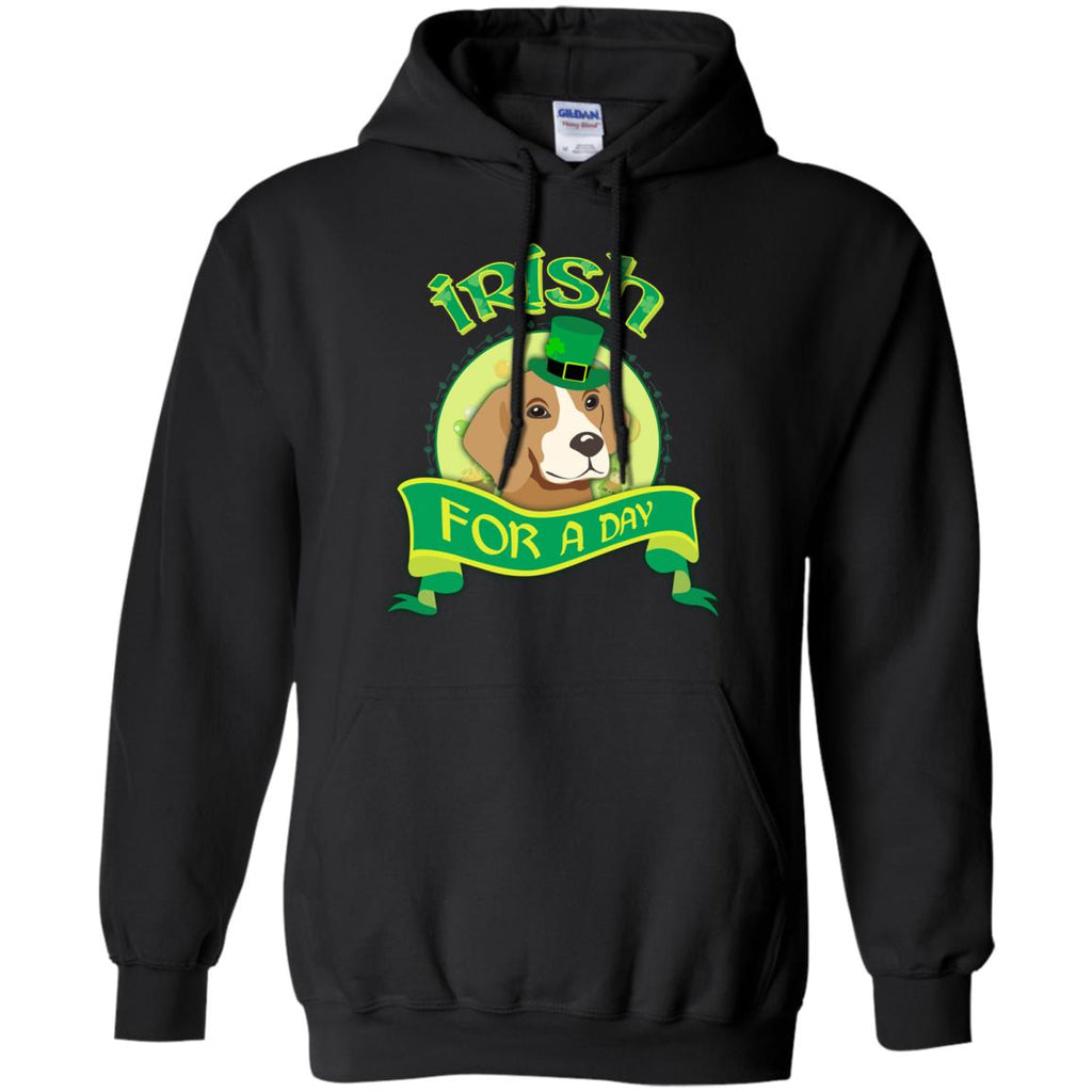 Funny Beagle Dog Shirt Irish For A Day for St. Pattrick's Day Gift