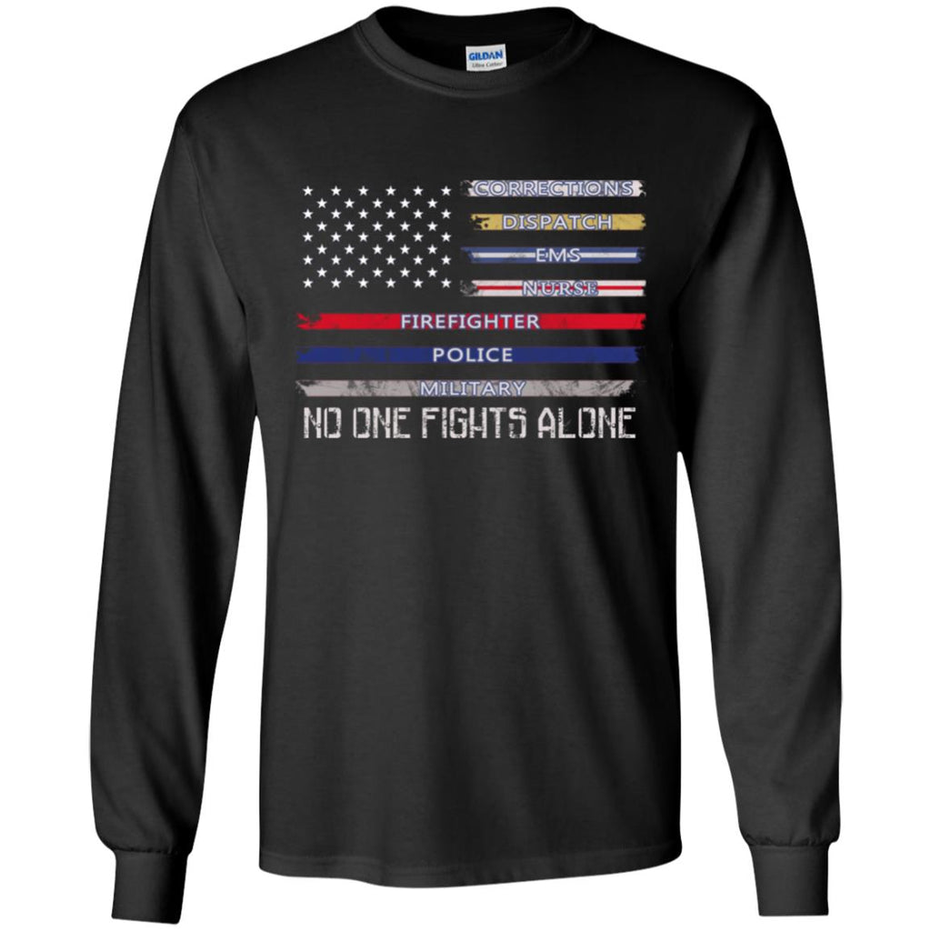 No One Fights Alone In Independence Day T Shirt