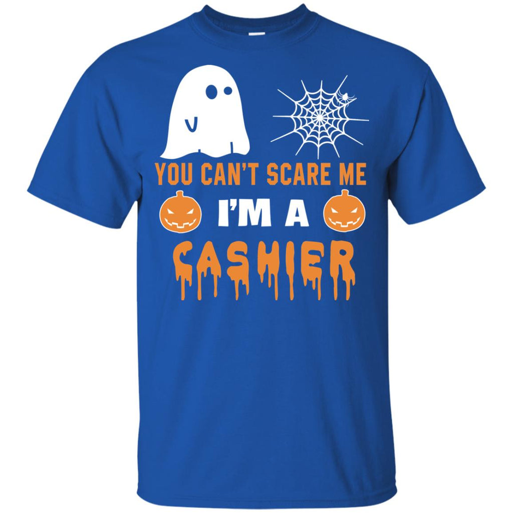 You Can't Scare Me Cashier Halloween Tee Shirt Gift