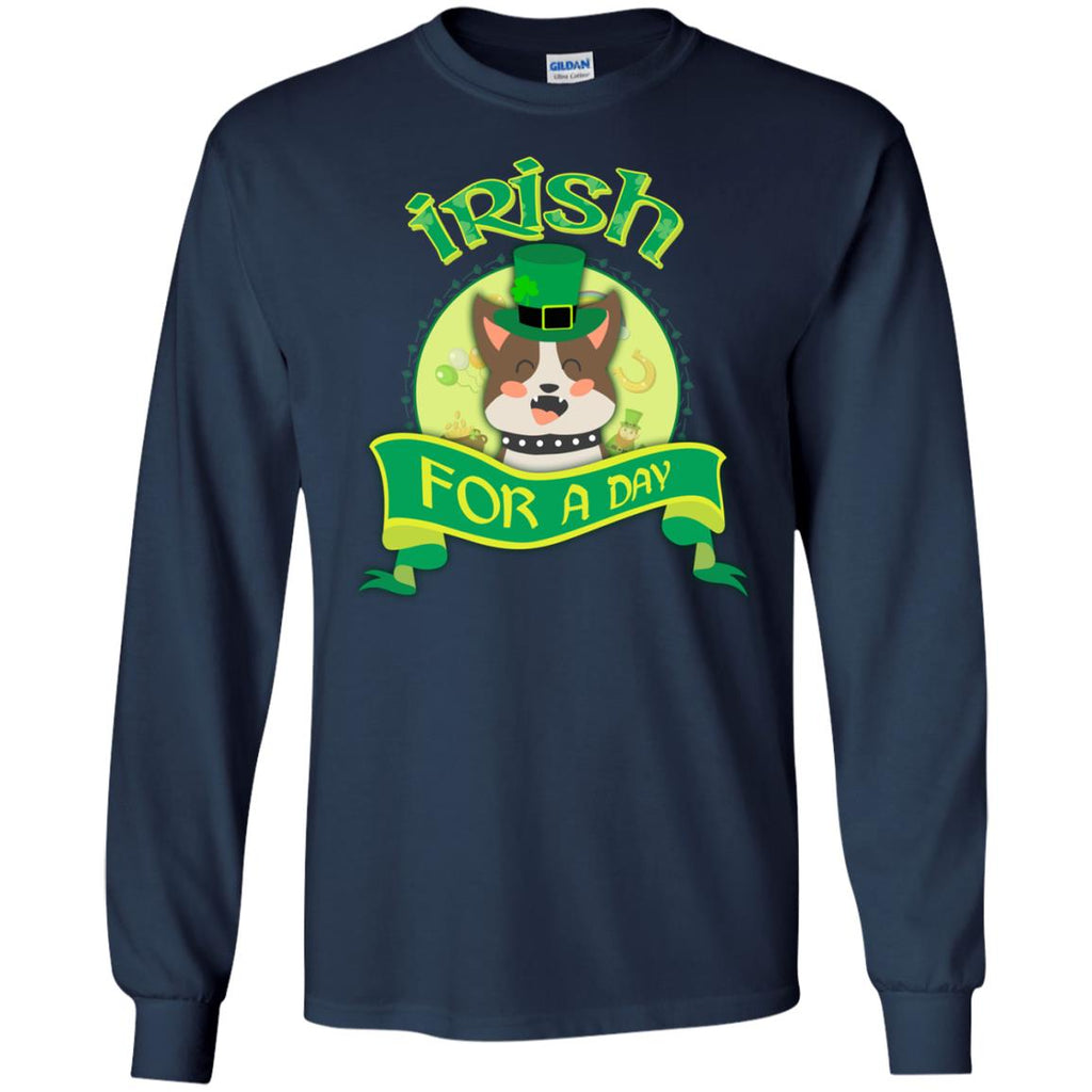 Funny Pitbull Tshirt Irish For A Day St. Patrick's Day Pittie Dog Gift
