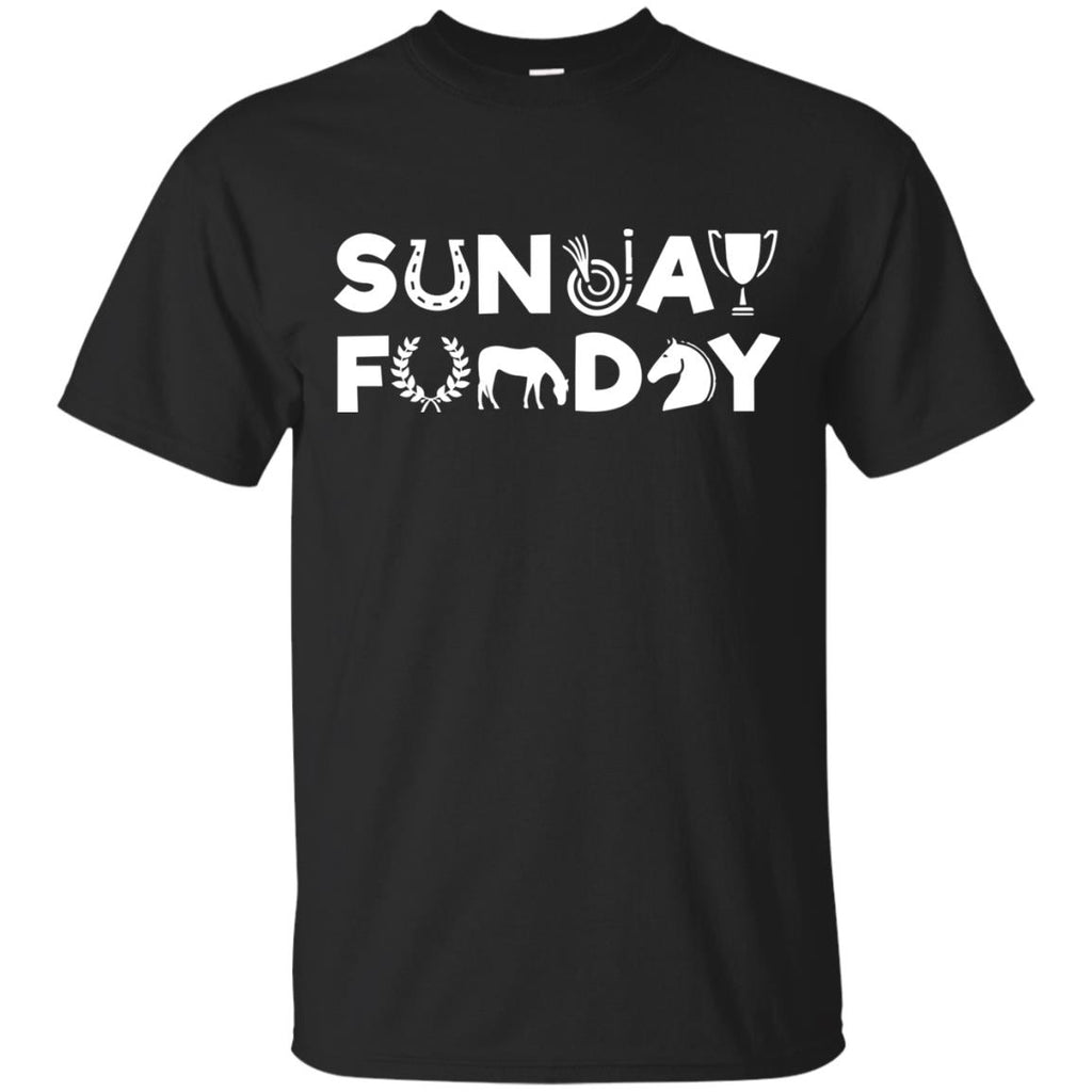 Nice Riding Tee Sunday Funday Riding is cool horse tshirt for Equestrian gift
