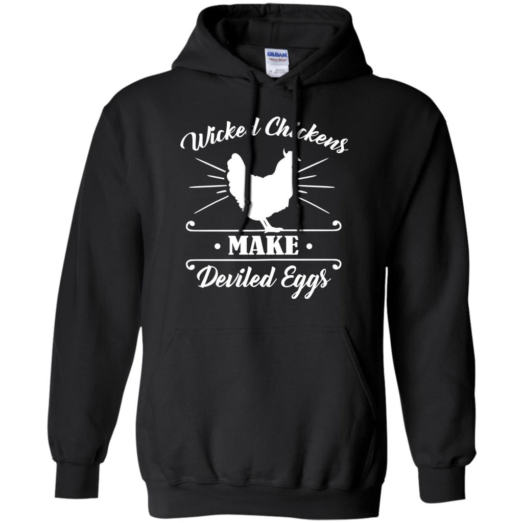 Wicked Chickens Tshirt For Farmer With Farm Living Lover