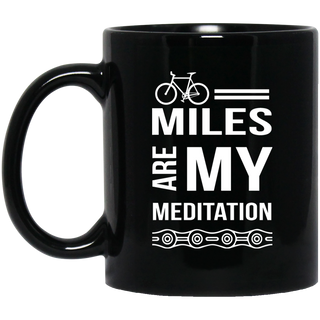 Nice Cycle Mugs - Miles Are My Meditation, is a cool gift for you
