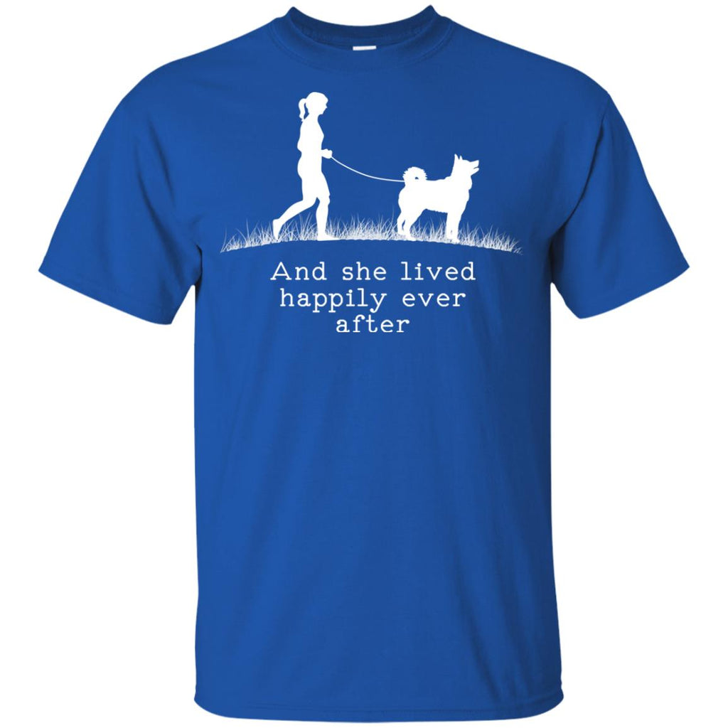 Siberian Husky And She Lived Happily Ever After Dog Tshirt For Lover