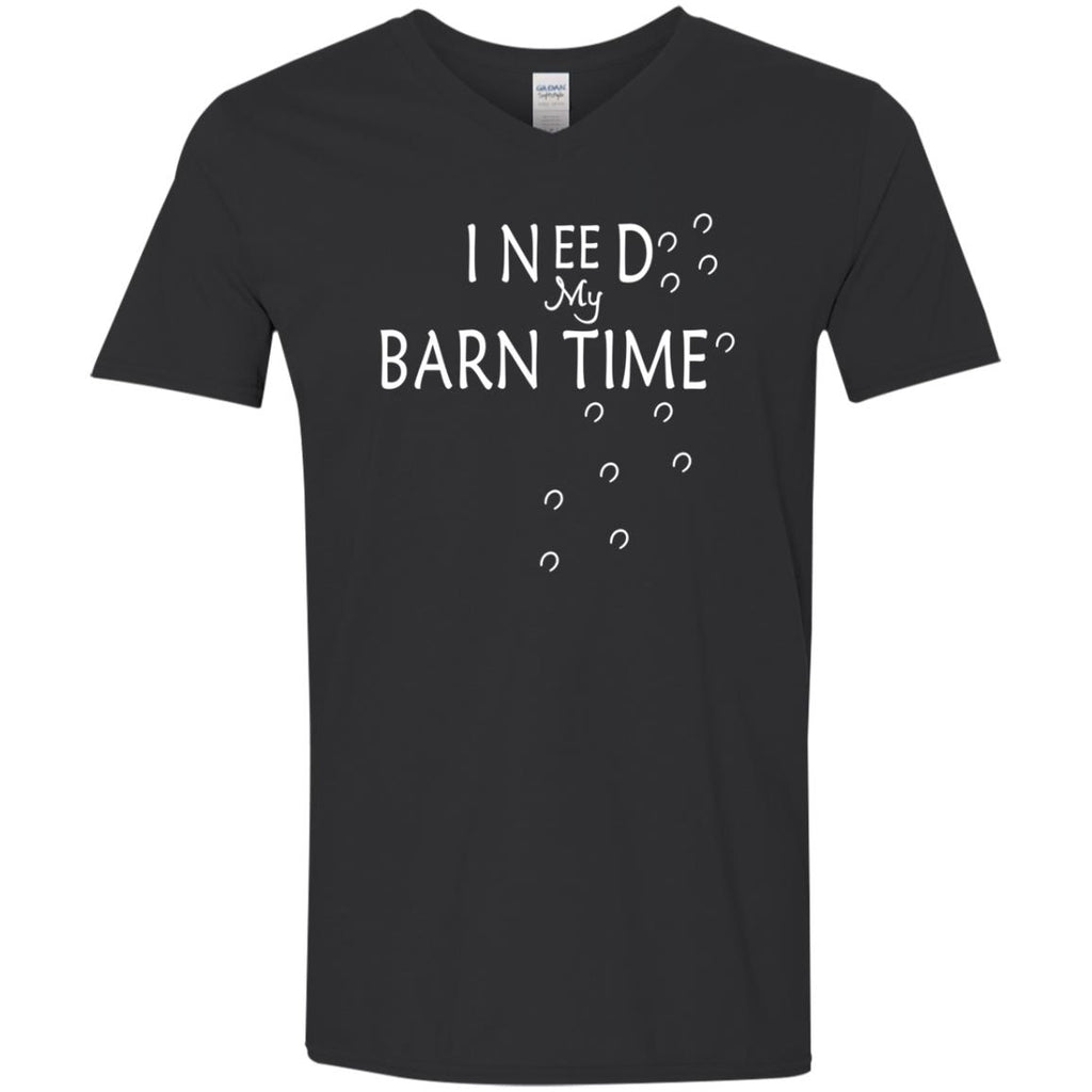 I Need My Barn Time Horse Black Tee shirt for equestrian gift