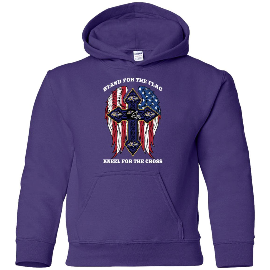Stand For The Flag Kneel For The Cross Baltimore Ravens Tshirt