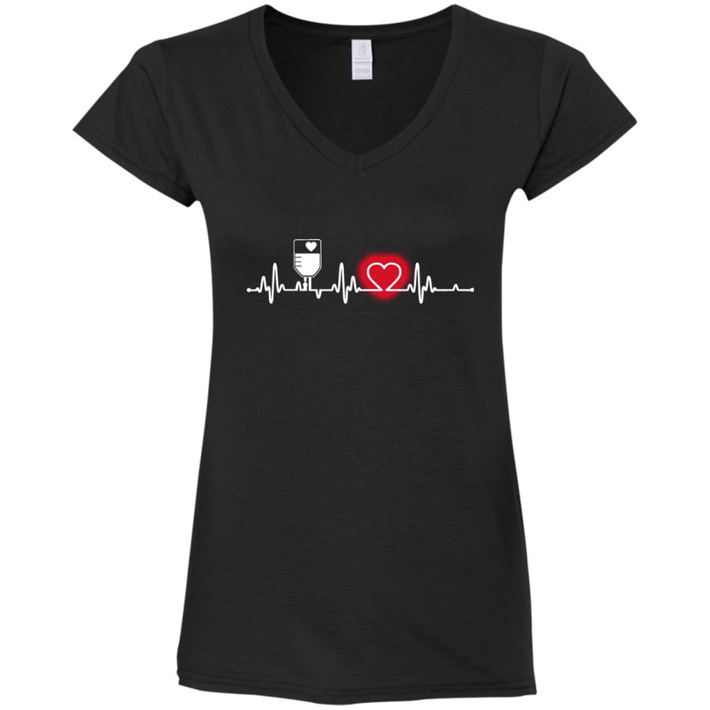 Heart Beat Red Clinical Nurse Tshirt For Lover