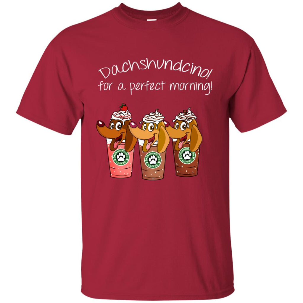 Dachshundcino For A Perfect Morning Funny Tee Shirt