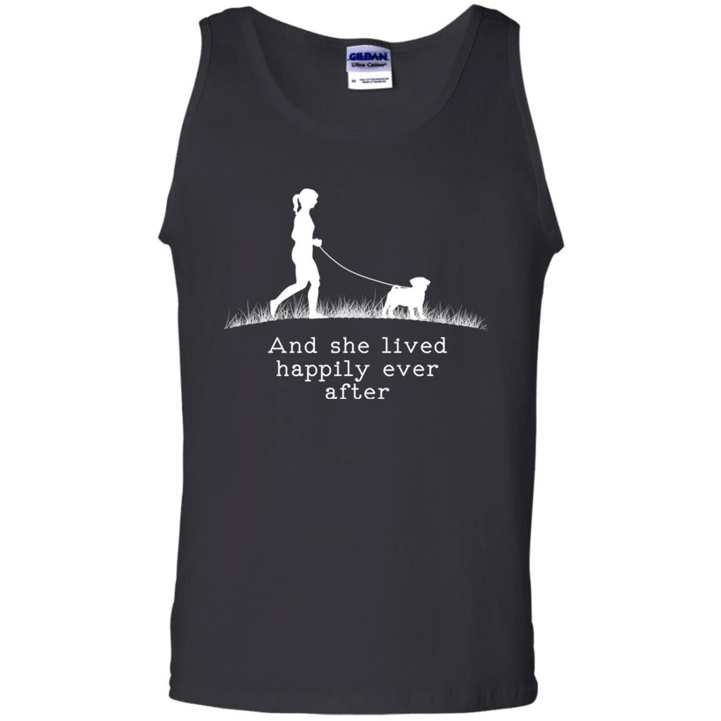 Pug And She Lived Happily Ever After Dog Tshirt For pet lover