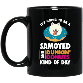 A Samoyed And Donut Travel Mugs For Lover