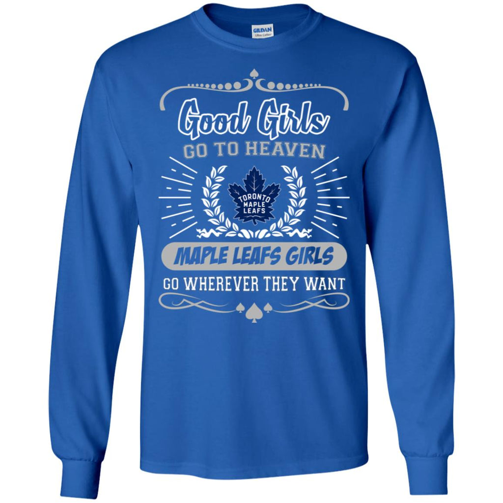 Good Girls Go To Heaven Toronto Maple Leafs Girls T Shirts
