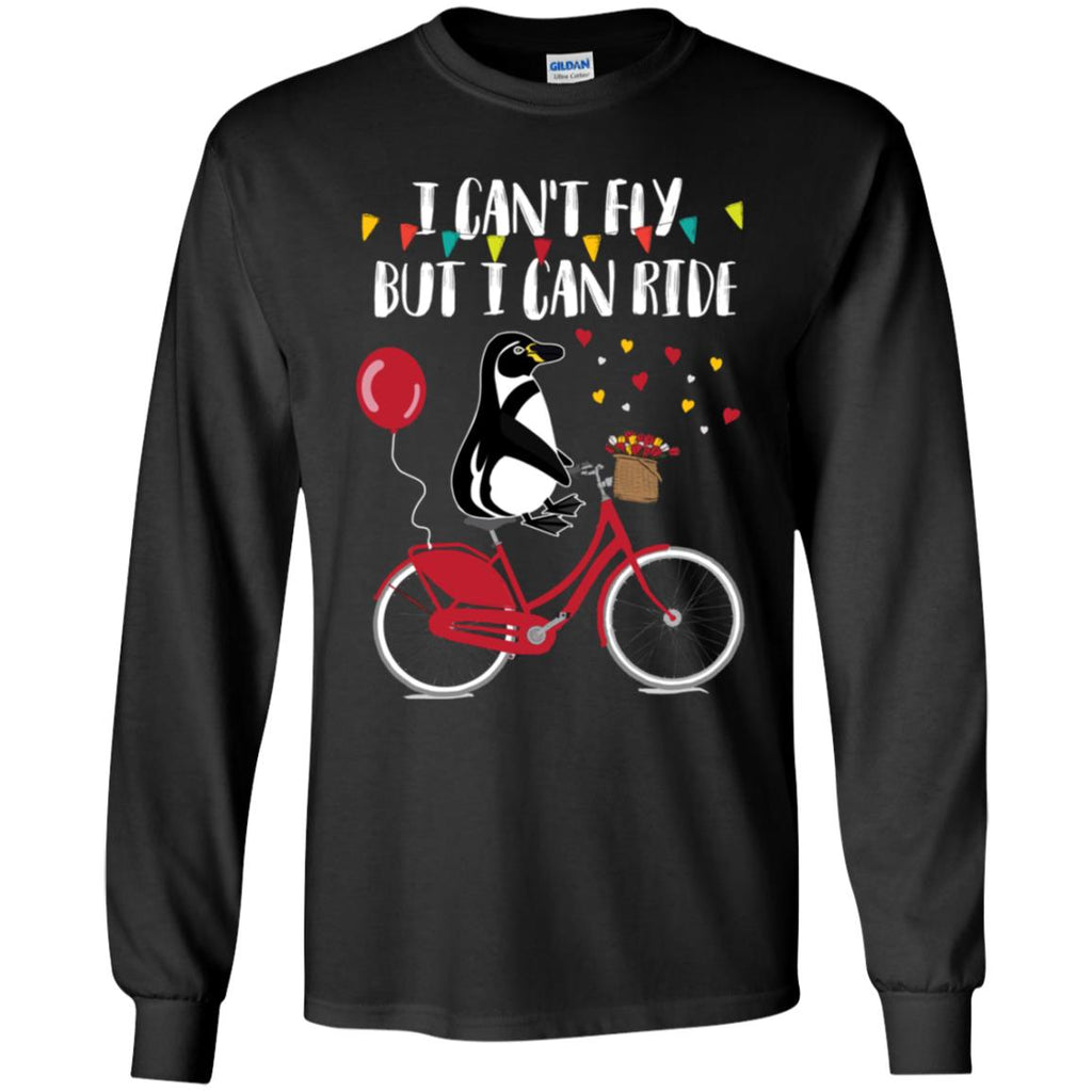 I Can't Fly But I Can Ride Bicycle Penguin T Shirts