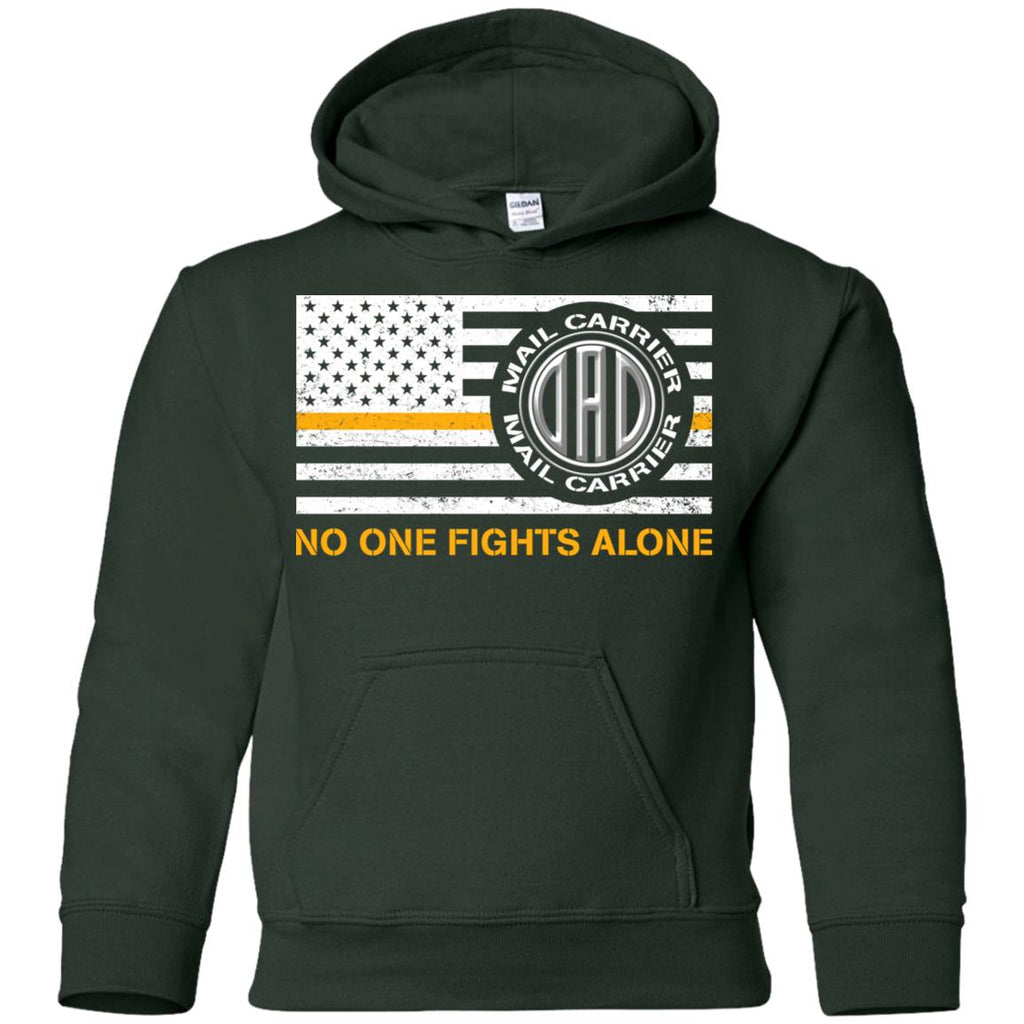 Dad Mail Carrier No One Fights Alone T Shirt