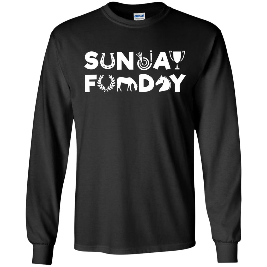 Nice Riding Tee Sunday Funday Riding is cool horse tshirt for Equestrian gift