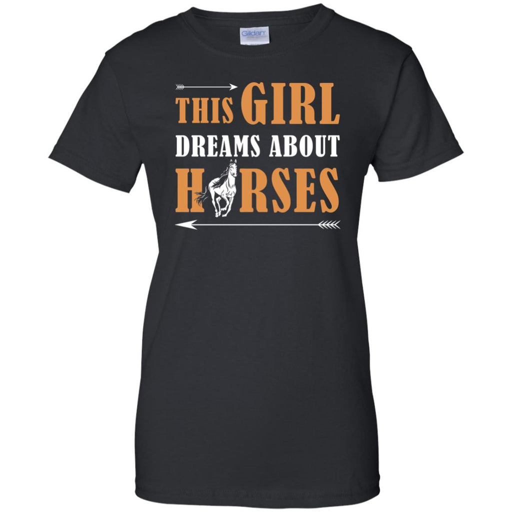 This Girl Dreams About Horses Tshirt For Equestrian Girl Gift