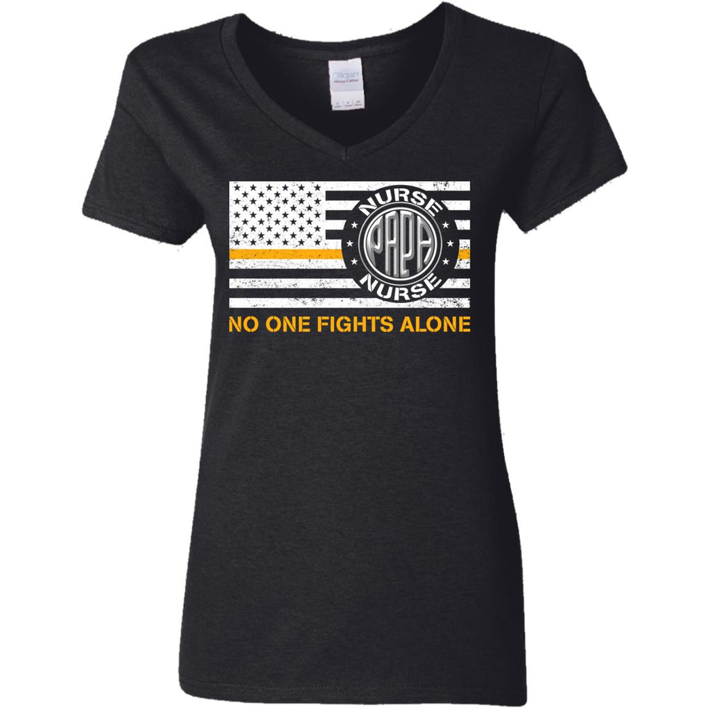 Papa Nurse No One Fights Alone T Shirt