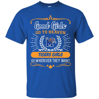 Good Girls Go To Heaven Memphis Tigers Girls T Shirts