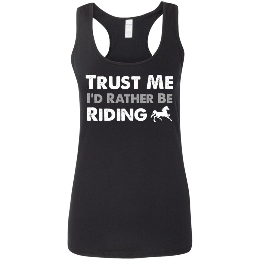 I'd Rather Be Riding - Horse Tee Shirt For Equestrian Gift