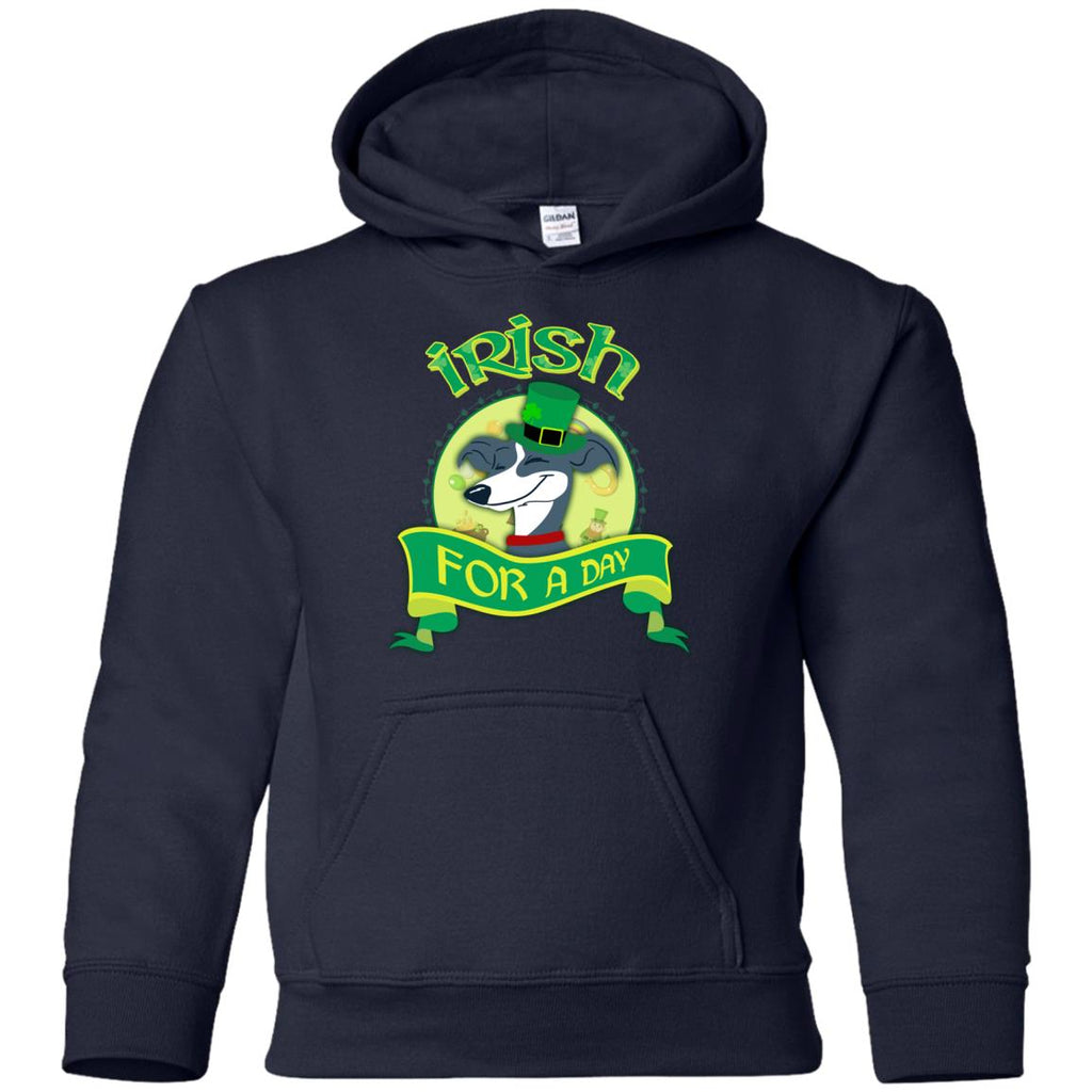 Funny Hound Dog Shirt Irish For A Day Greyhound St. Patrick's Day Gift