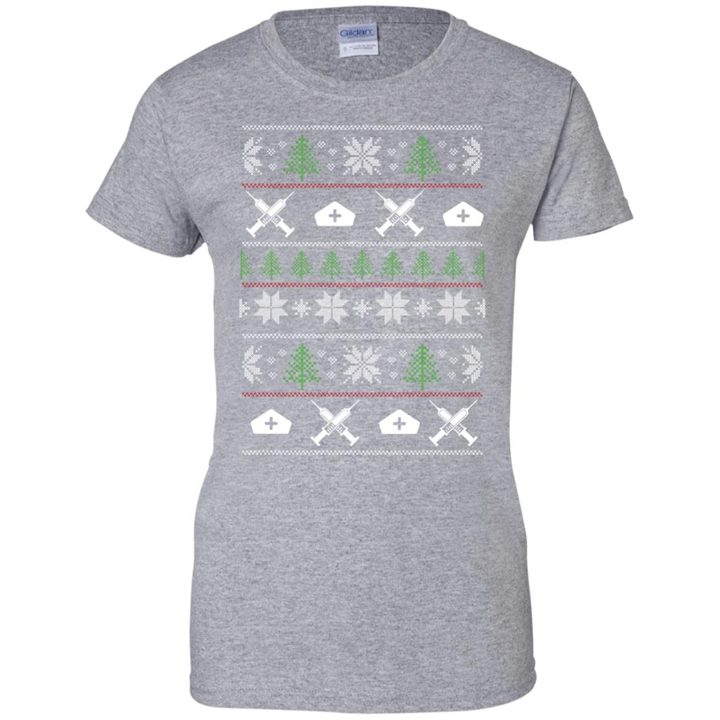 Ugly Sweater Clinical Nurse Symbol Tee Shirt Gift