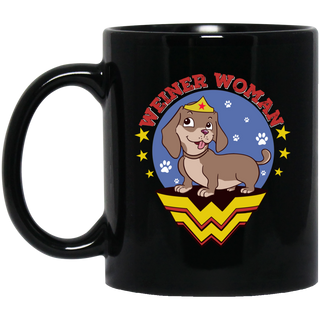 Nice Dog Mugs - Weiner Woman, is a cool gift for your friends