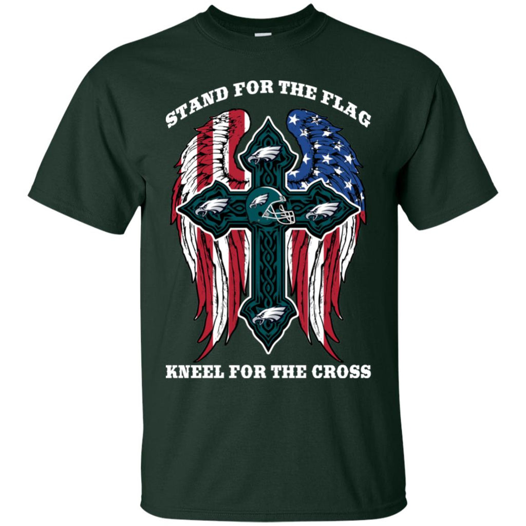 Stand For The Flag Kneel For The Cross Philadelphia Eagles Tshirt