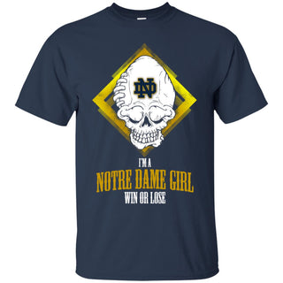 Notre Dame Fighting Irish Girl Win Or Lose Tee Shirt Halloween Gift