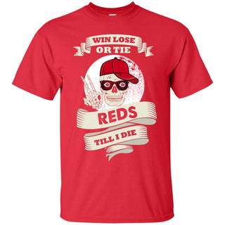 Cute Skull Say Hi Cincinnati Reds Tshirt For Fans