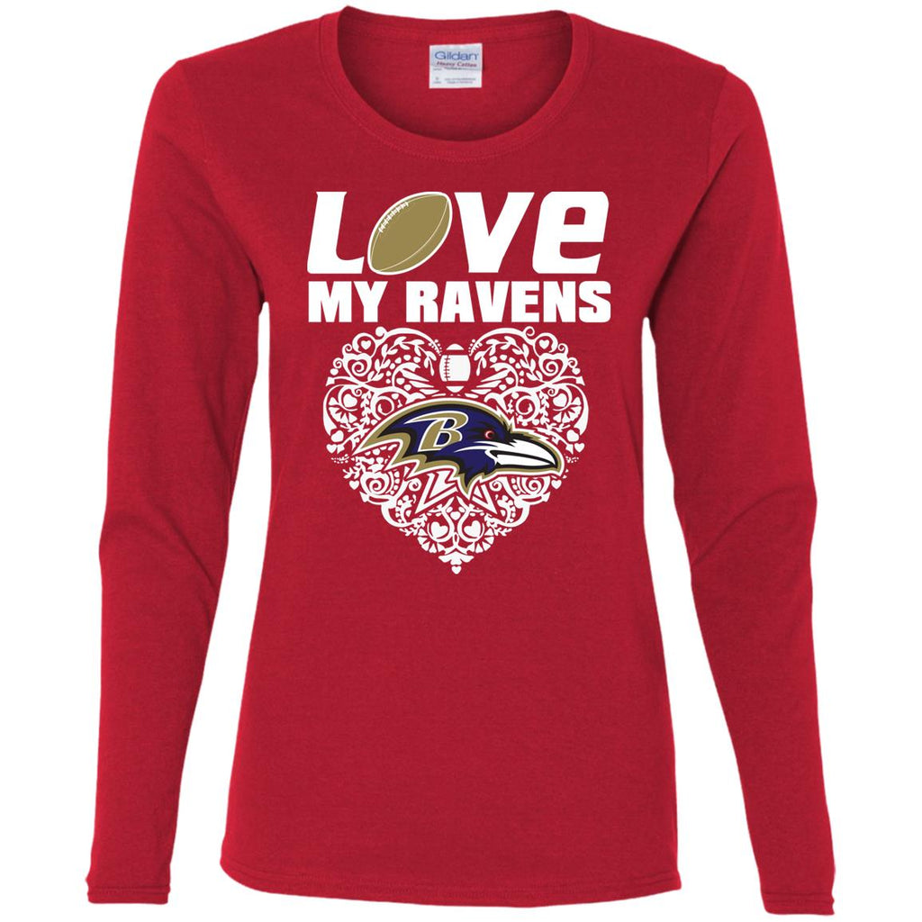 I Love My Teams Baltimore Ravens T Shirt