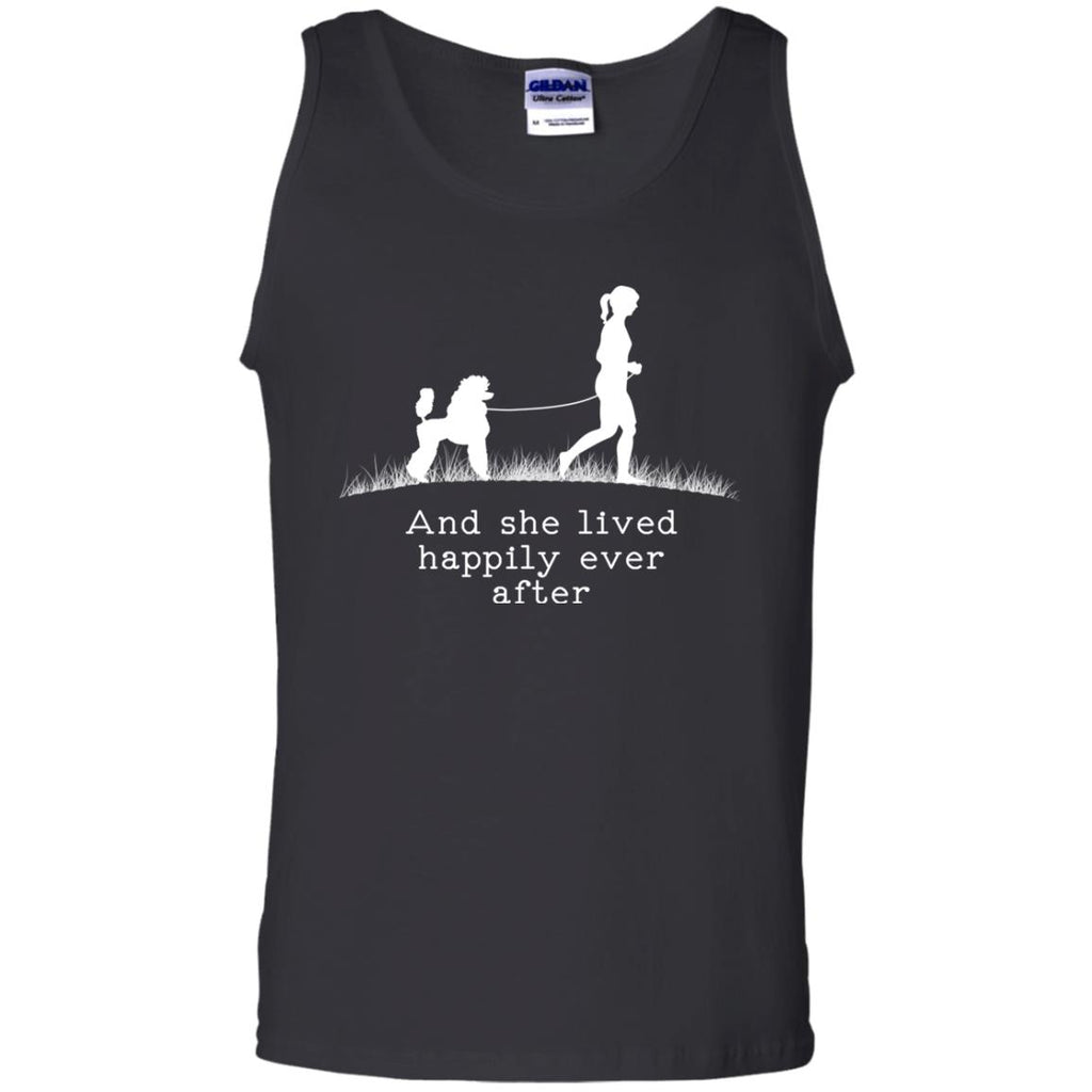 Poodle And She Lived Happily Dog Tshirt For Poo Lover