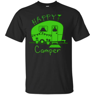 Nice Camping Tee Shirt Happy Camper is a cool gift for your friends