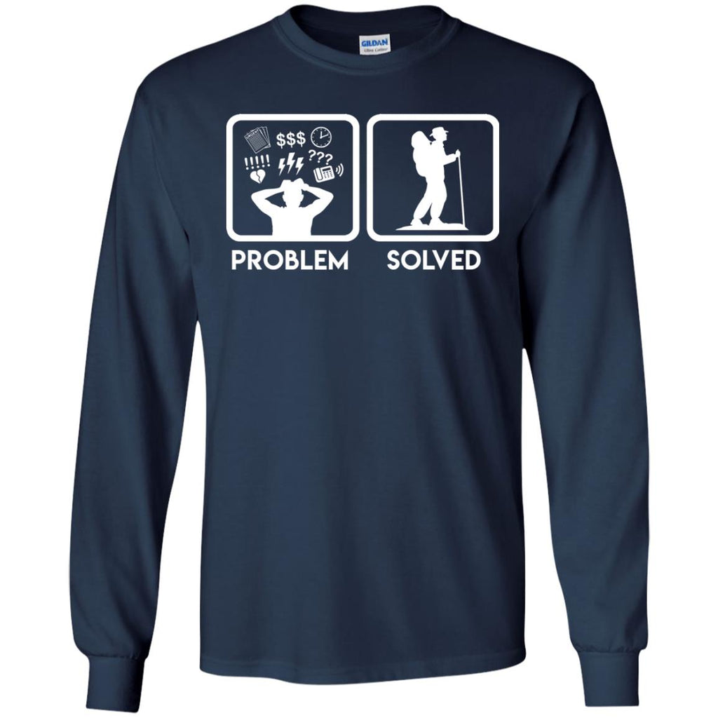 Nice Hiking T-Shirt Problem Solved With Hiking is best gift for you