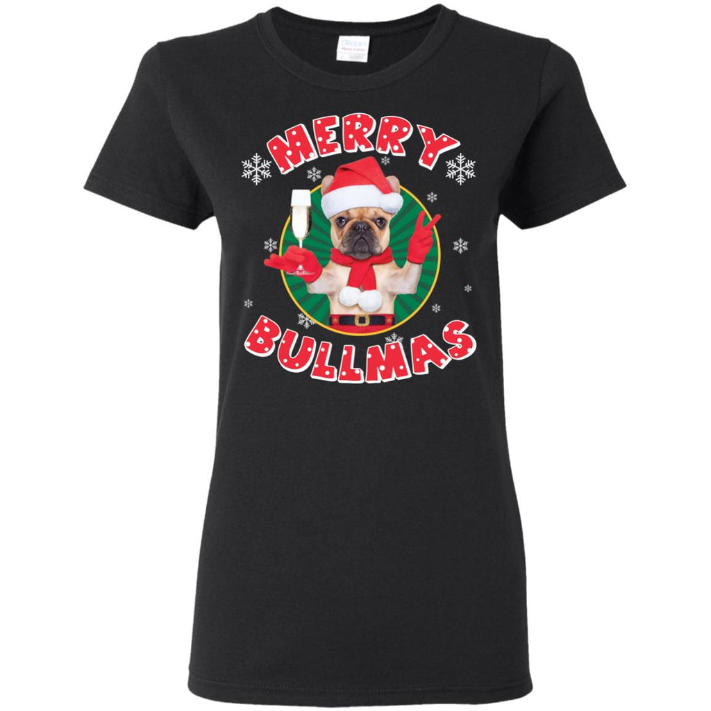 Merry Bullmas T-Shirt For Pug Lover